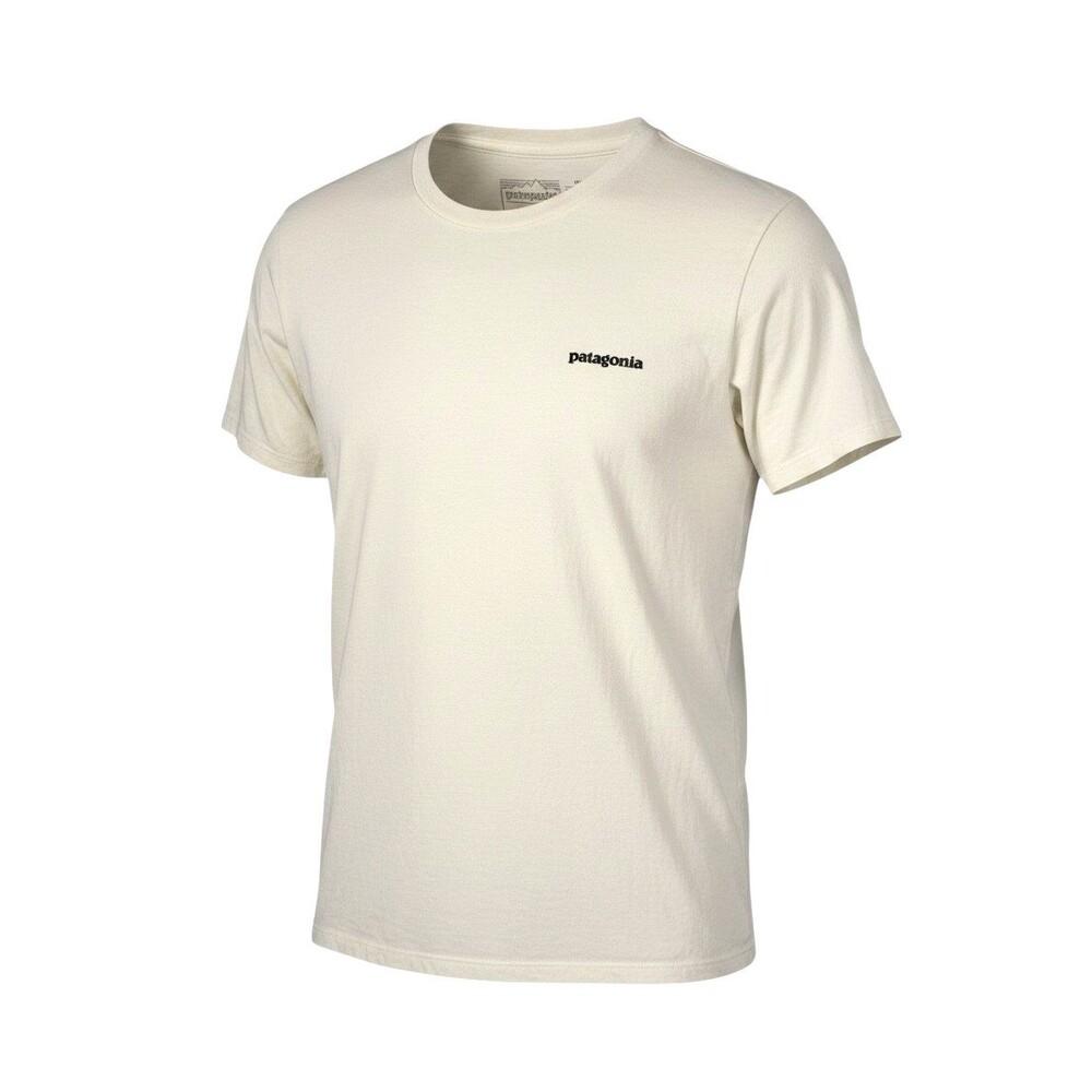 Patagonia T-Shirt White Unisex Sz Small Back Logo